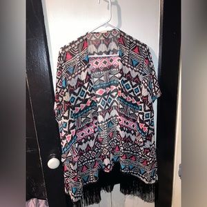 Aztec hippie-style cardigan
